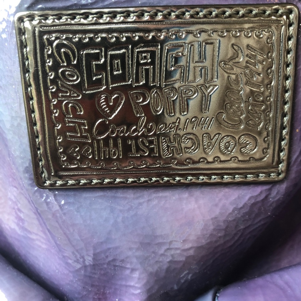 Coach Poppy purple ombre violet cross body bag - Picture 5 of 16